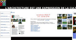 Desktop Screenshot of caue77.fr