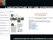 Tablet Screenshot of caue77.fr